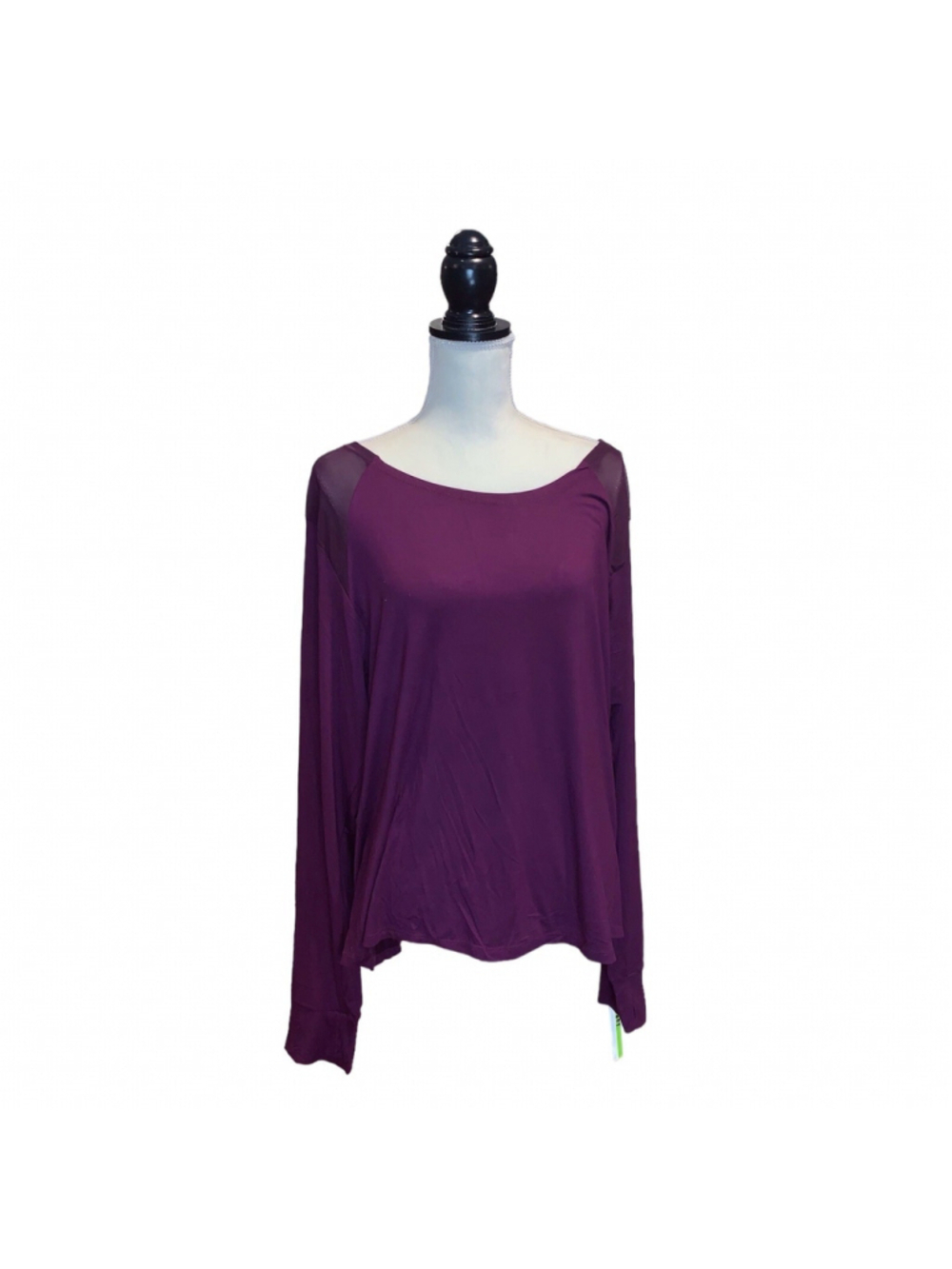 Nicole Miller sport Long Sleeve Tee Plum Purple Size 3x